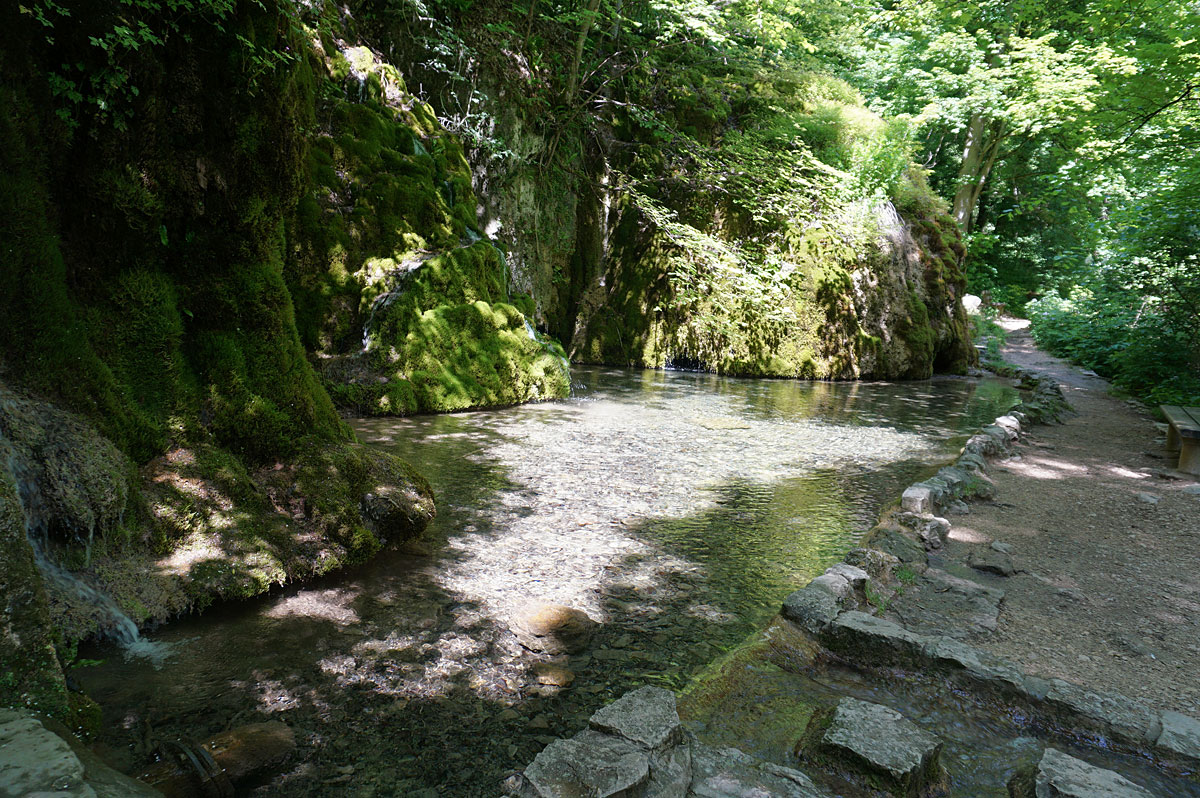 Wandern auf der Schwäbischen Alb: Gütersteiner und Uracher Wasserfall