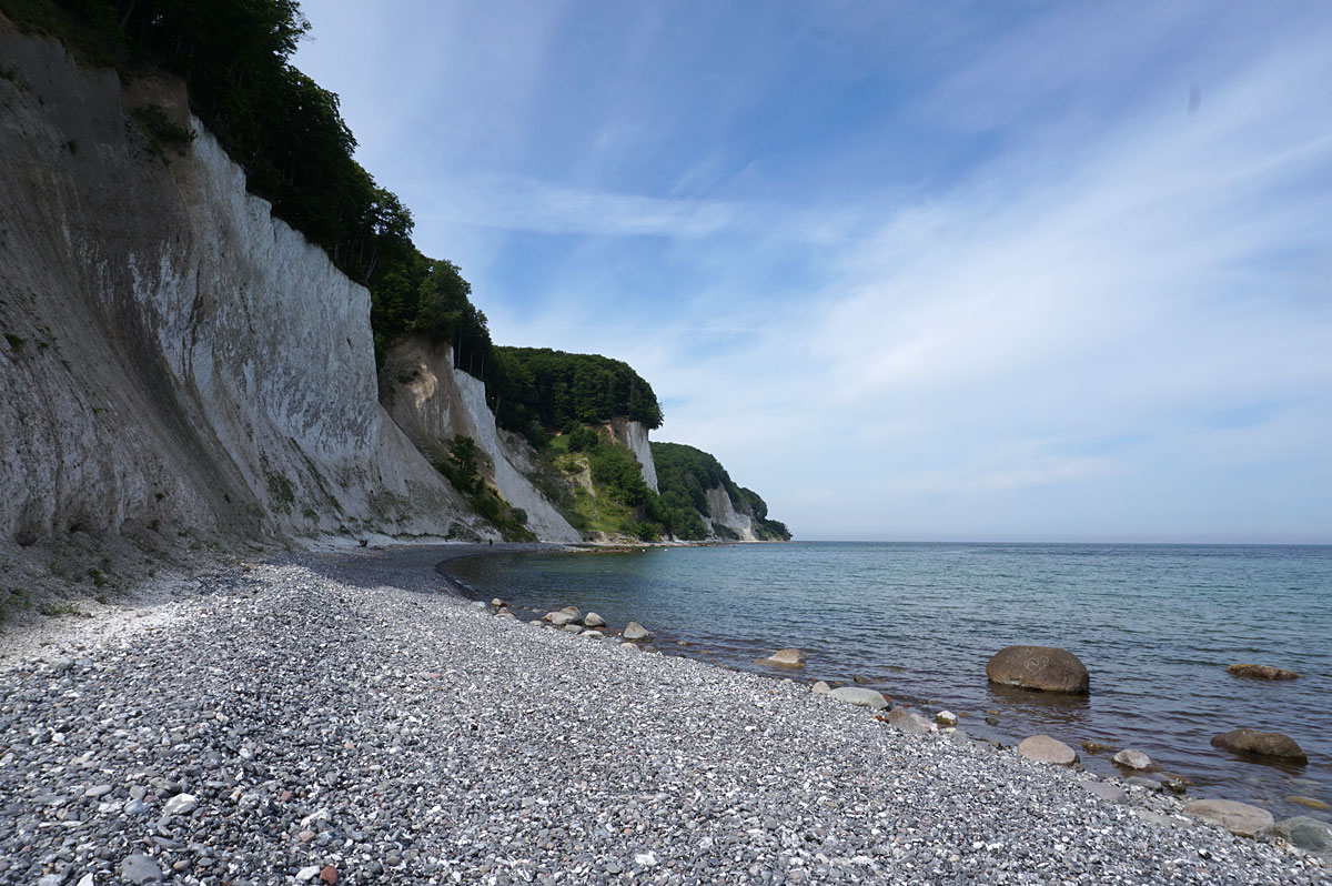 Wandern auf Rügen: Kreidefelsen im Nationalpark Jasmund